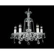 Impex Lead Crystal Chandelier in Antique Brass