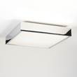 Astro Taketa Square ceiling light with white glass diffuser in Polished Nickel