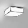 Astro Mashiko 200 Small Square Ceiling Light with Opal Glass in Polished Chrome