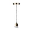 Dar One-Light E27 Clear Cable in Antique Brass