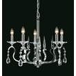 Impex RHINESTONE 5 Light Chandelier with Crystal Leads