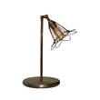 Mullan Lighting Praia Cage Industrial Table Lamp in Antique Brass