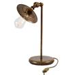 Mullan Lighting Reznor Industrial Table Lamp in Antique Brass